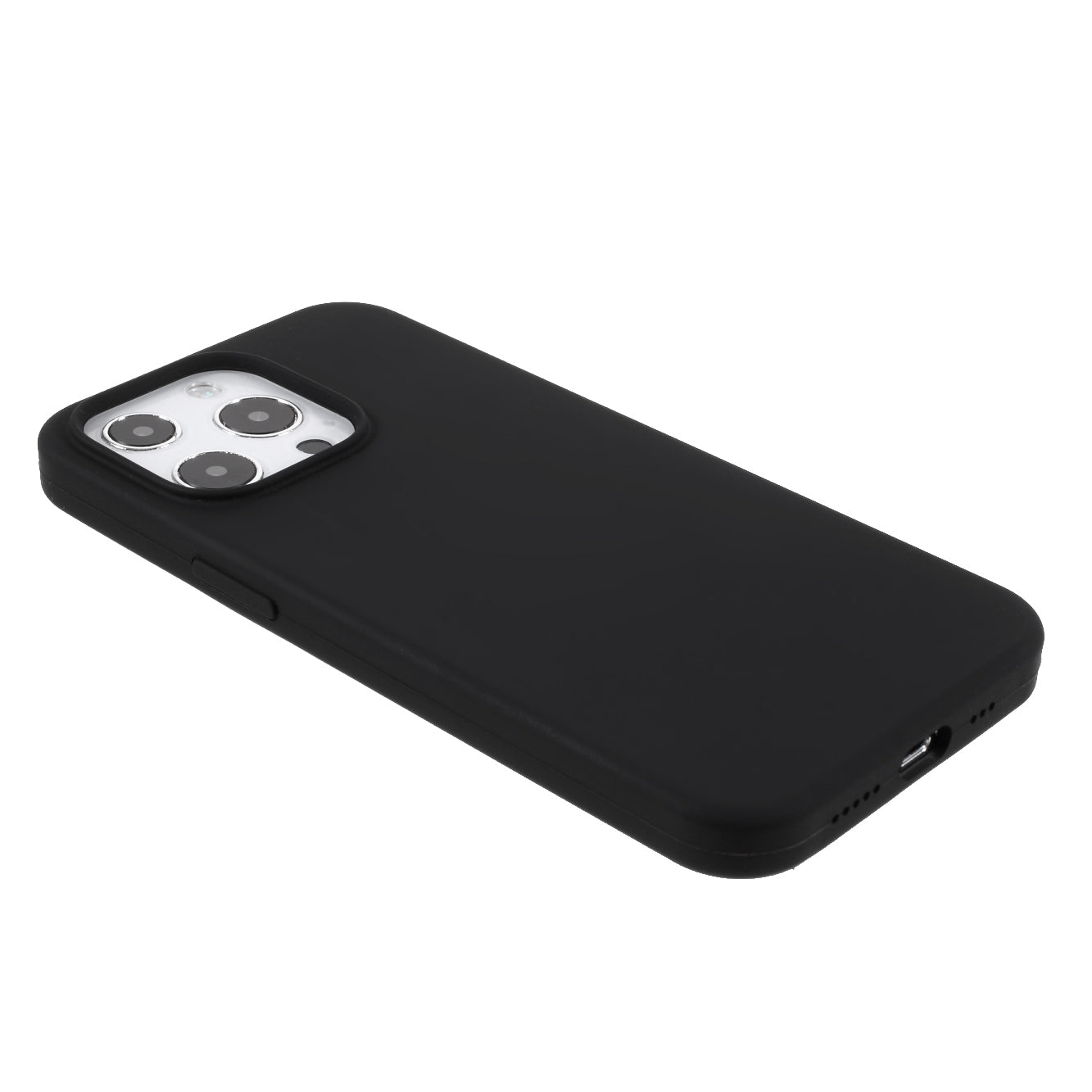 Soft Solid Silicone Slim Fit Shockproof Protective Phone Case for iPhone 13 Pro Max 6.7 inch