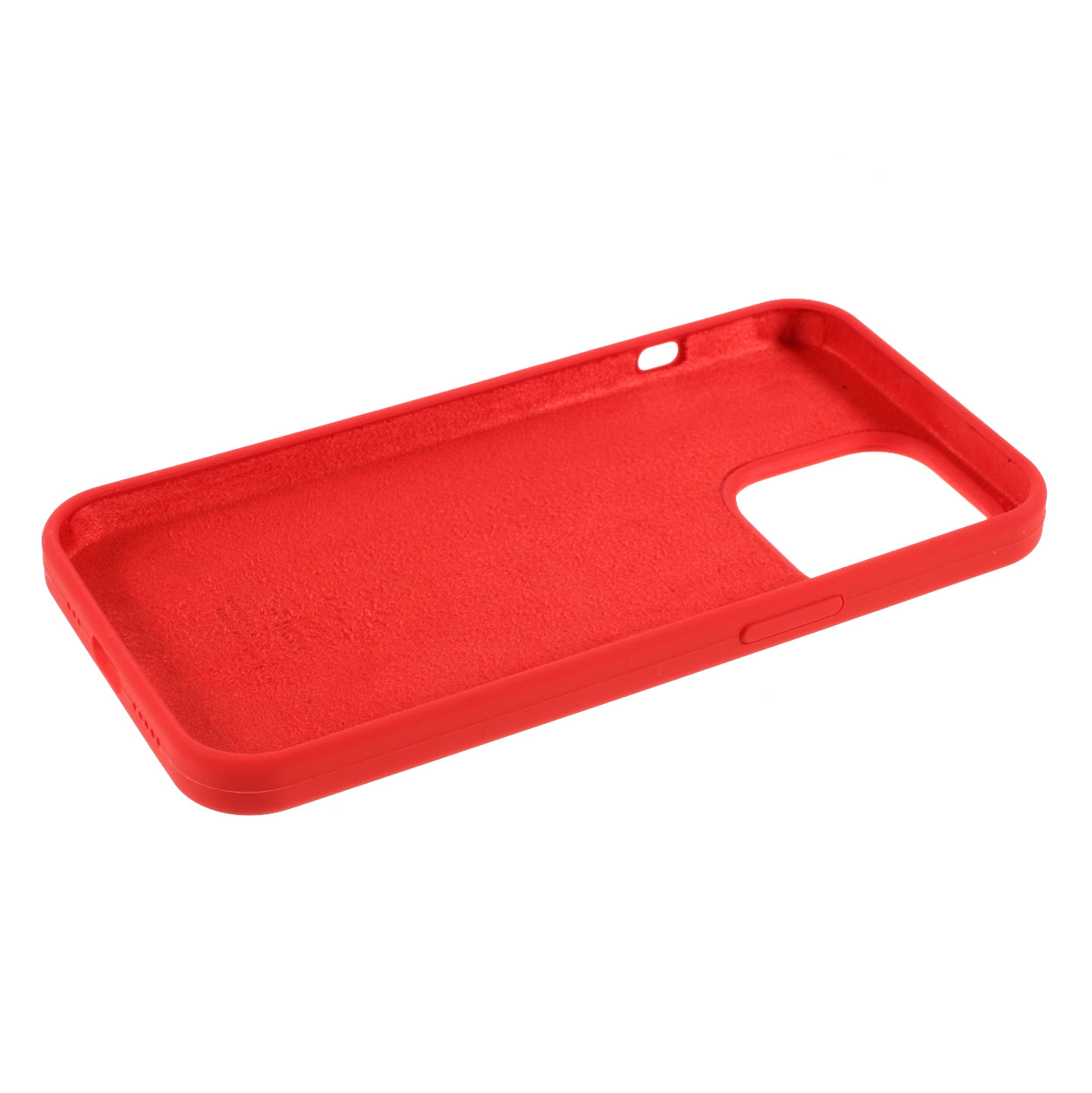 Solid Silicone Silky-Soft Touch Full-Body Protection Shockproof Cover with Soft Microfiber Lining for iPhone 13 Pro 6.1 inch