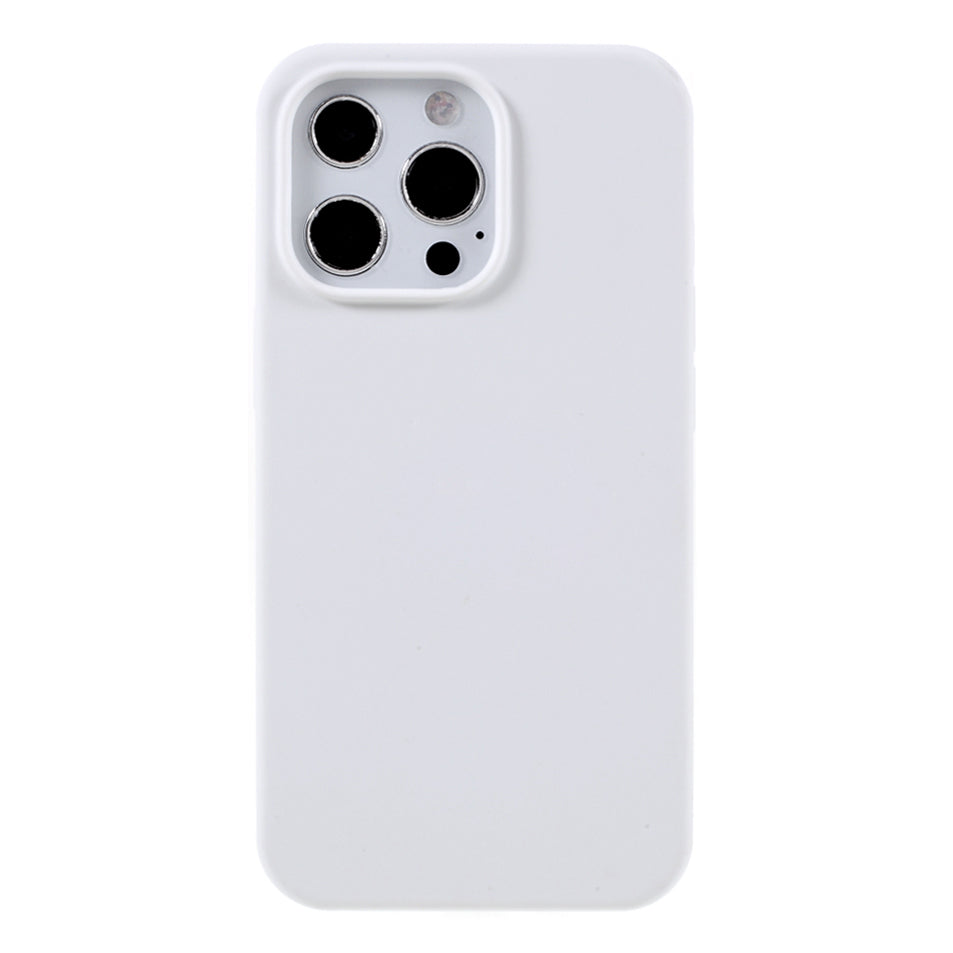 Solid Silicone Silky-Soft Touch Full-Body Protection Shockproof Cover with Soft Microfiber Lining for iPhone 13 Pro 6.1 inch