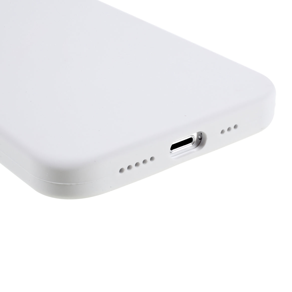 Solid Silicone Silky-Soft Touch Full-Body Protection Shockproof Cover with Soft Microfiber Lining for iPhone 13 Pro 6.1 inch