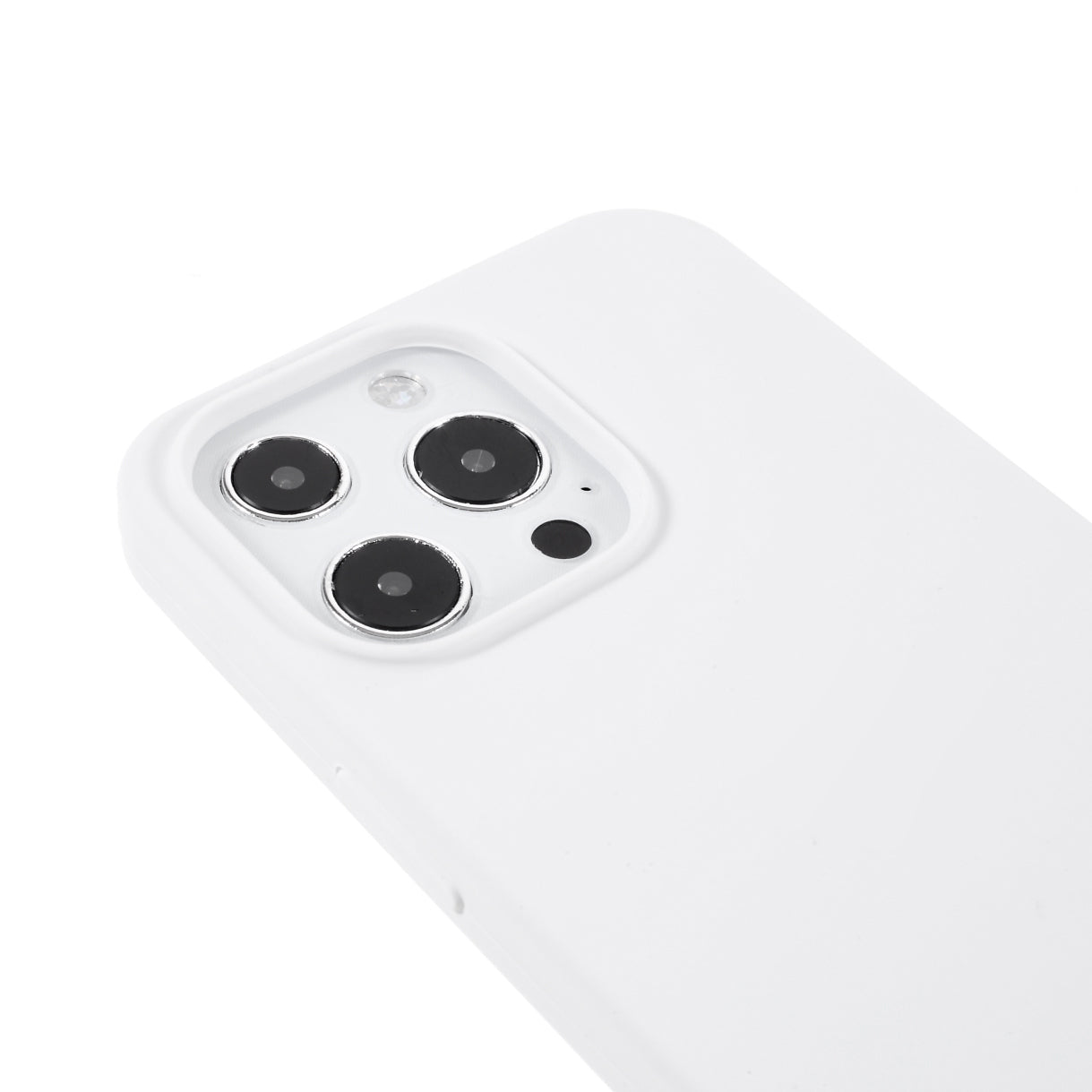 Solid Silicone Silky-Soft Touch Full-Body Protection Shockproof Cover with Soft Microfiber Lining for iPhone 13 Pro 6.1 inch