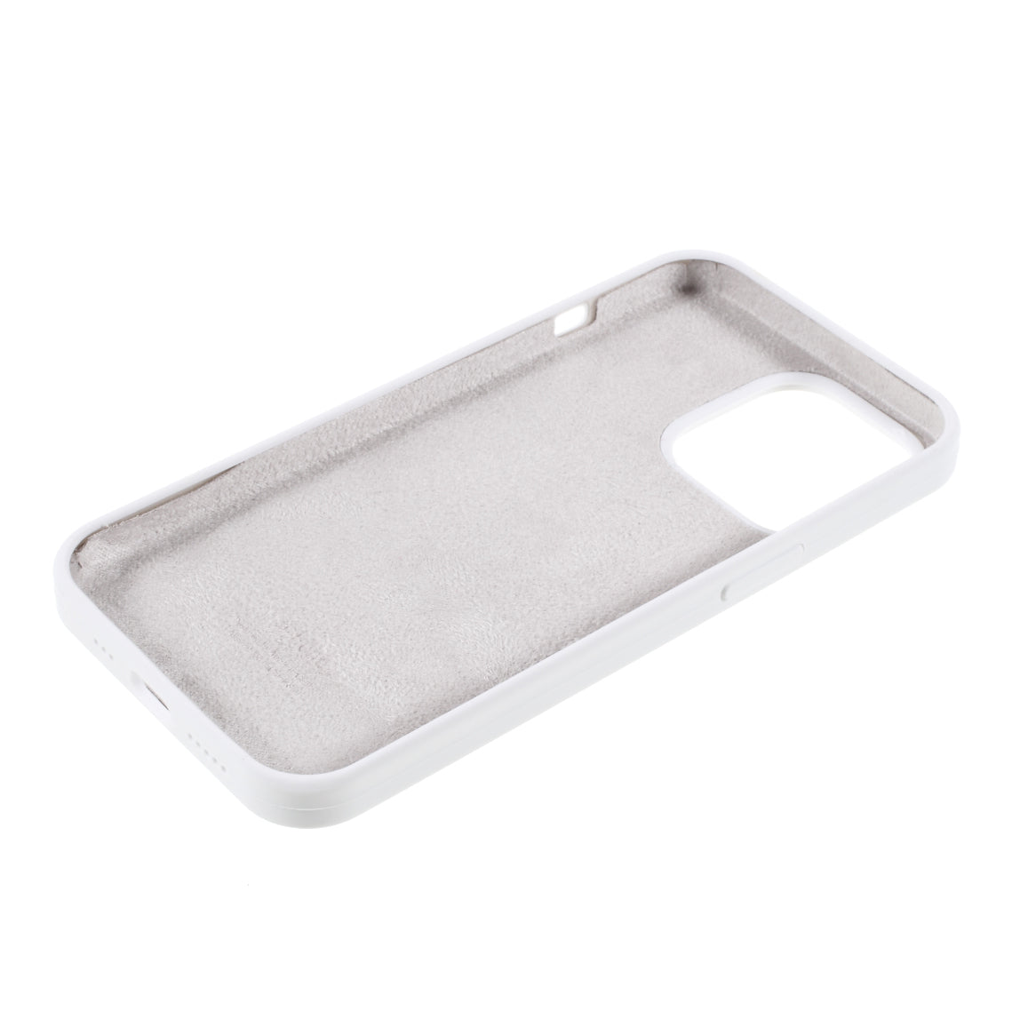 Solid Silicone Silky-Soft Touch Full-Body Protection Shockproof Cover with Soft Microfiber Lining for iPhone 13 Pro 6.1 inch