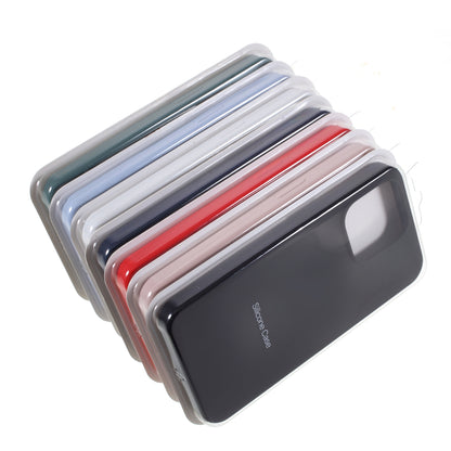 Solid Silicone Silky-Soft Touch Full-Body Protection Shockproof Cover with Soft Microfiber Lining for iPhone 13 Pro 6.1 inch