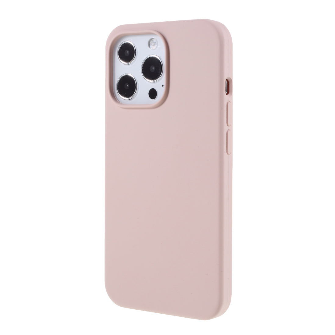 Solid Silicone Silky-Soft Touch Full-Body Protection Shockproof Cover with Soft Microfiber Lining for iPhone 13 Pro 6.1 inch