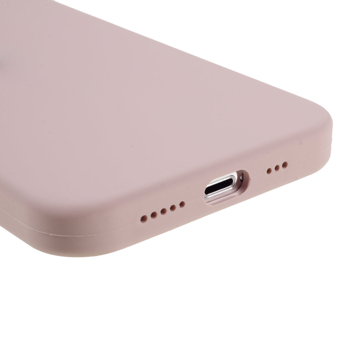 Solid Silicone Silky-Soft Touch Full-Body Protection Shockproof Cover with Soft Microfiber Lining for iPhone 13 Pro 6.1 inch