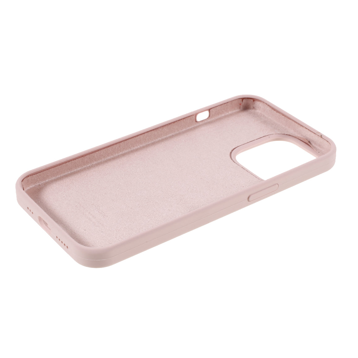 Solid Silicone Silky-Soft Touch Full-Body Protection Shockproof Cover with Soft Microfiber Lining for iPhone 13 Pro 6.1 inch