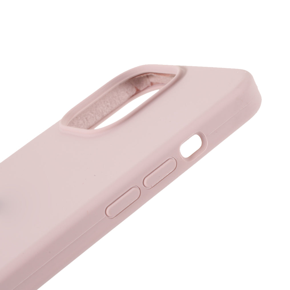 Solid Silicone Silky-Soft Touch Full-Body Protection Shockproof Cover with Soft Microfiber Lining for iPhone 13 Pro 6.1 inch
