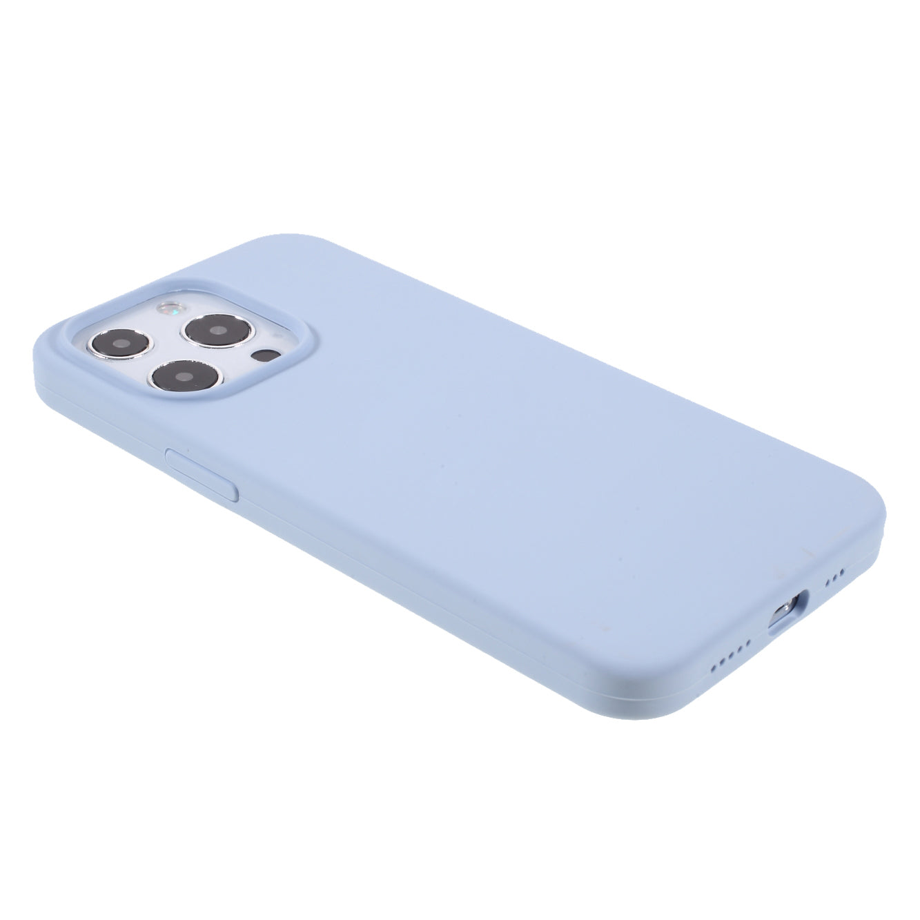 Solid Silicone Silky-Soft Touch Full-Body Protection Shockproof Cover with Soft Microfiber Lining for iPhone 13 Pro 6.1 inch