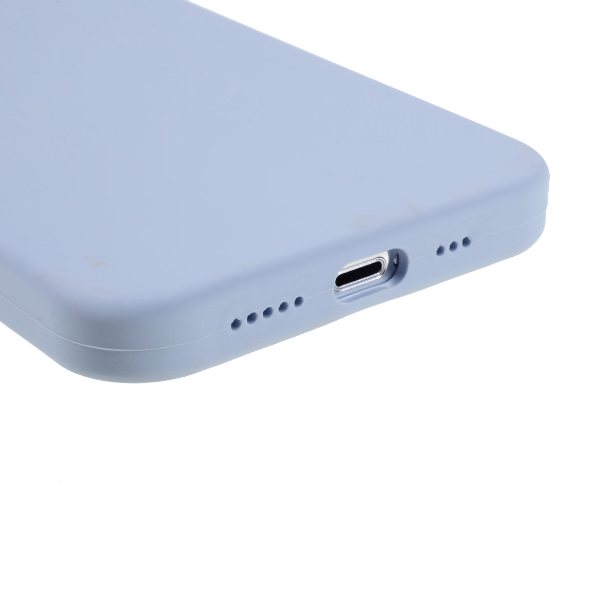 Solid Silicone Silky-Soft Touch Full-Body Protection Shockproof Cover with Soft Microfiber Lining for iPhone 13 Pro 6.1 inch
