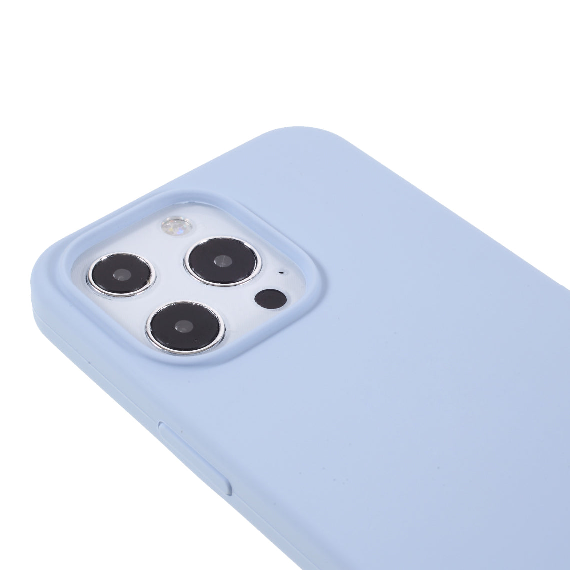 Solid Silicone Silky-Soft Touch Full-Body Protection Shockproof Cover with Soft Microfiber Lining for iPhone 13 Pro 6.1 inch