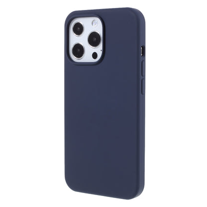 Solid Silicone Silky-Soft Touch Full-Body Protection Shockproof Cover with Soft Microfiber Lining for iPhone 13 Pro 6.1 inch