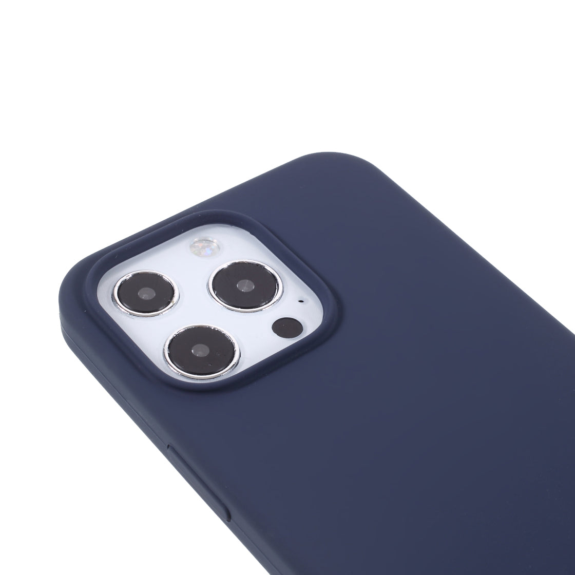 Solid Silicone Silky-Soft Touch Full-Body Protection Shockproof Cover with Soft Microfiber Lining for iPhone 13 Pro 6.1 inch