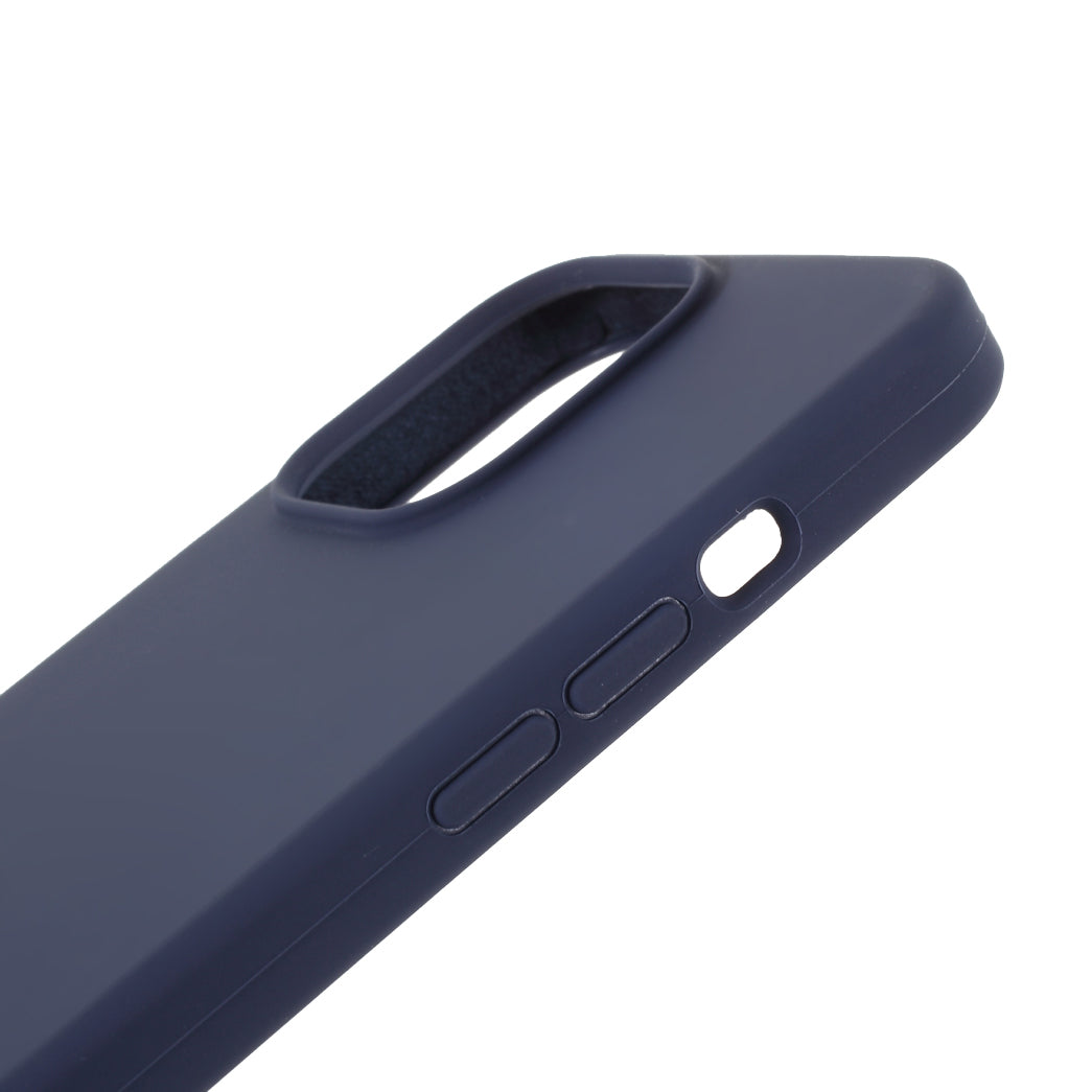 Solid Silicone Silky-Soft Touch Full-Body Protection Shockproof Cover with Soft Microfiber Lining for iPhone 13 Pro 6.1 inch