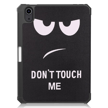 For iPad mini 6 (2021) Protective Case with Pencil Holder Pattern Printed Tri-fold Stand Leather Tablet Cover