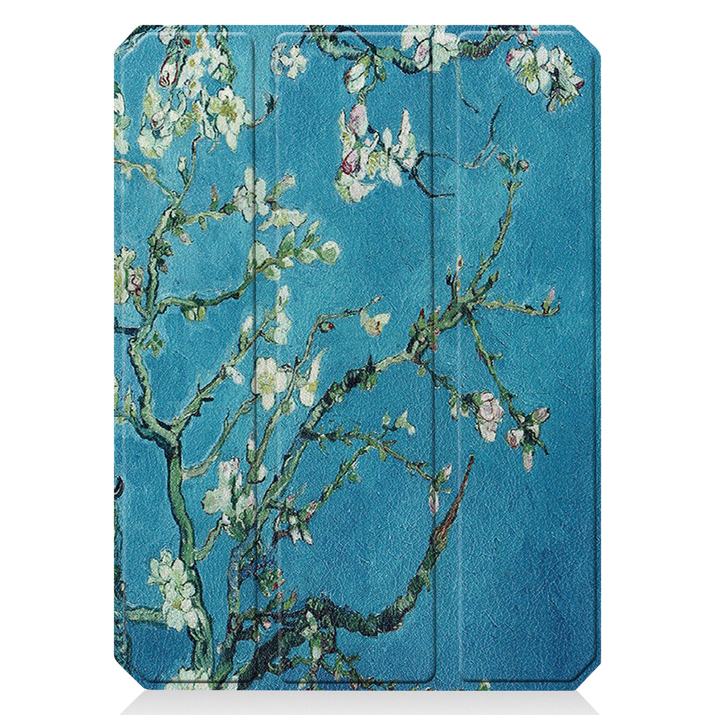 For iPad mini 6 (2021) Protective Case with Pencil Holder Pattern Printed Tri-fold Stand Leather Tablet Cover