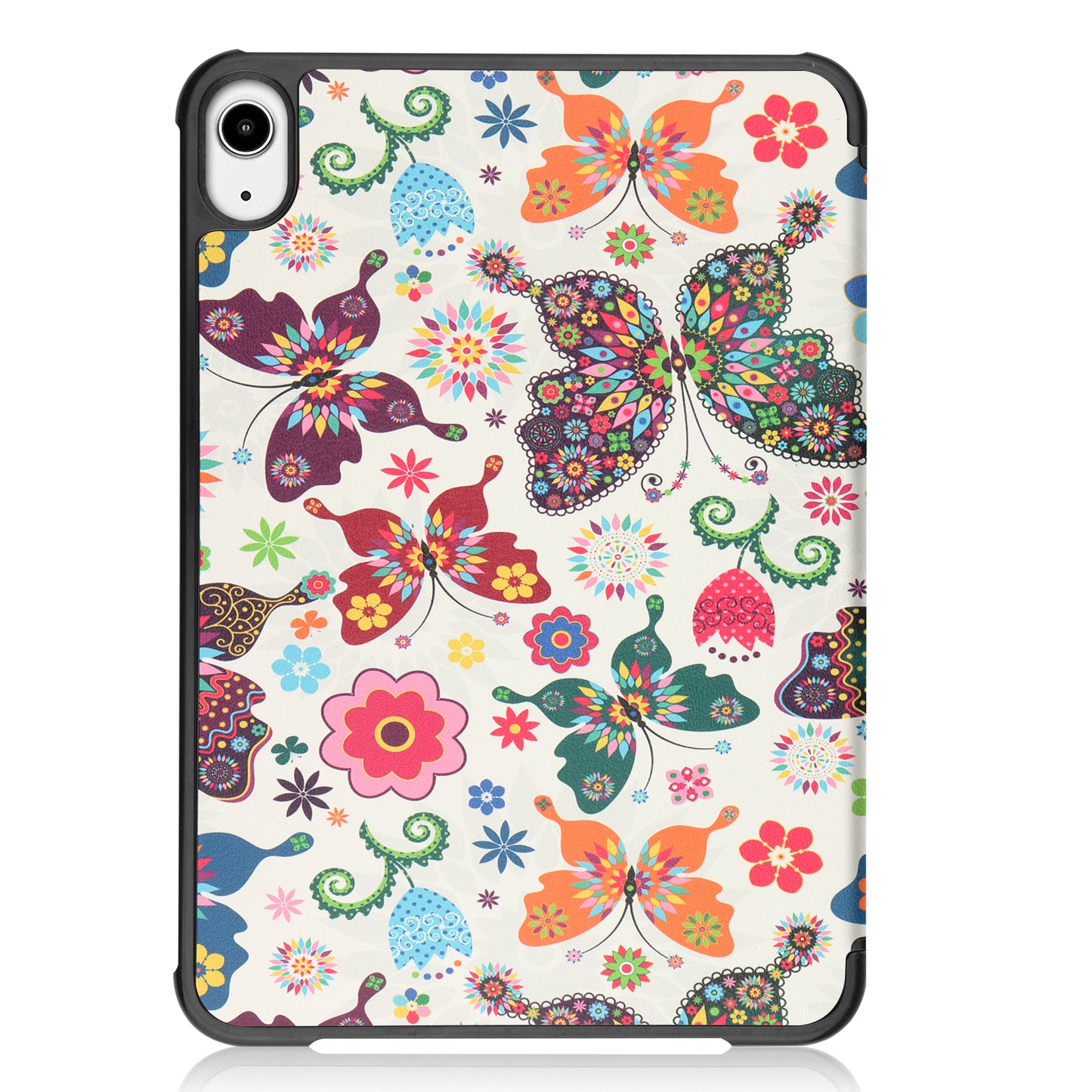 Tri-fold Stand Design Dustproof Pattern Printing Leather Tablet Case Cover for iPad mini 6 (2021)