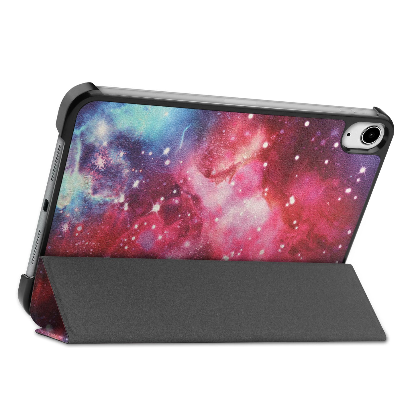 Tri-fold Stand Design Dustproof Pattern Printing Leather Tablet Case Cover for iPad mini 6 (2021)