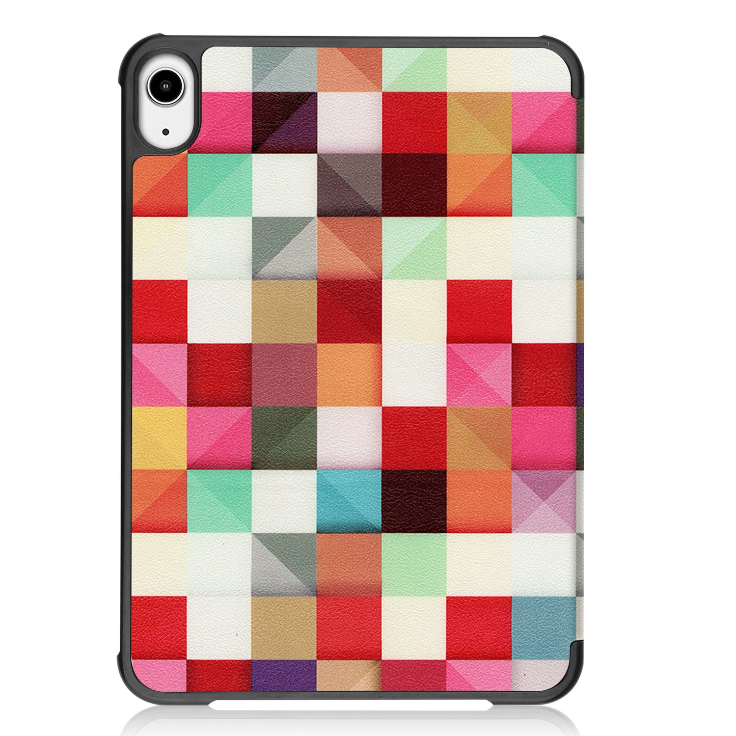 Tri-fold Stand Design Dustproof Pattern Printing Leather Tablet Case Cover for iPad mini 6 (2021)