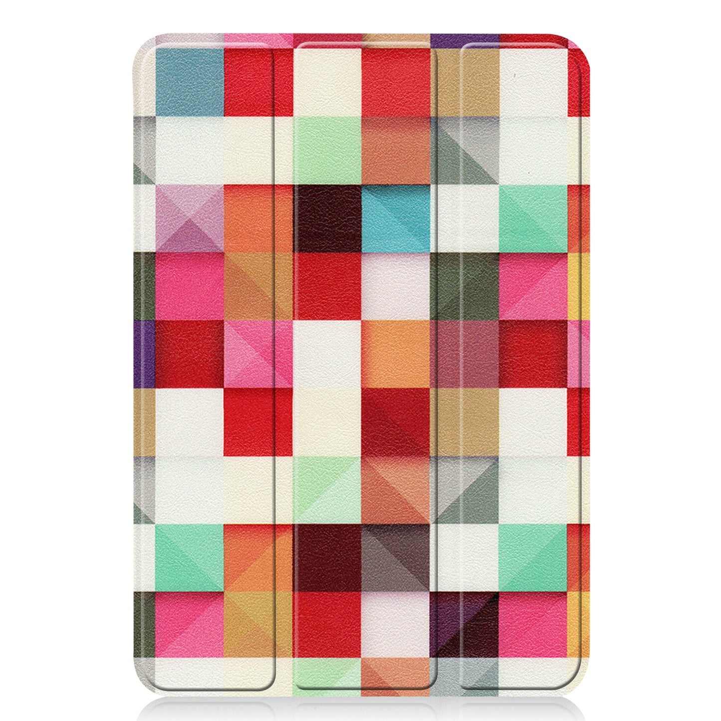 Tri-fold Stand Design Dustproof Pattern Printing Leather Tablet Case Cover for iPad mini 6 (2021)