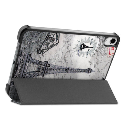 Tri-fold Stand Design Dustproof Pattern Printing Leather Tablet Case Cover for iPad mini 6 (2021)