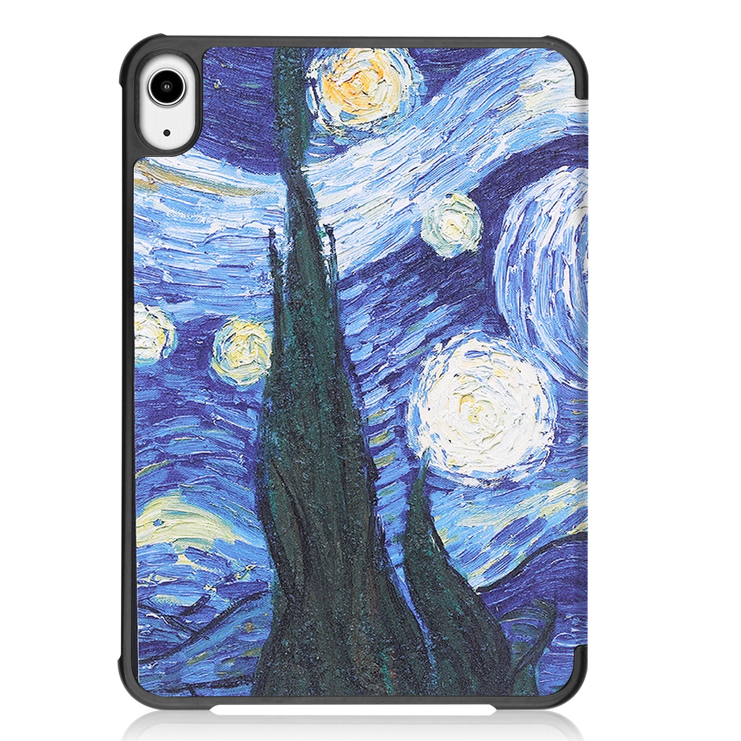 Tri-fold Stand Design Dustproof Pattern Printing Leather Tablet Case Cover for iPad mini 6 (2021)