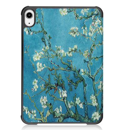 Tri-fold Stand Design Dustproof Pattern Printing Leather Tablet Case Cover for iPad mini 6 (2021)