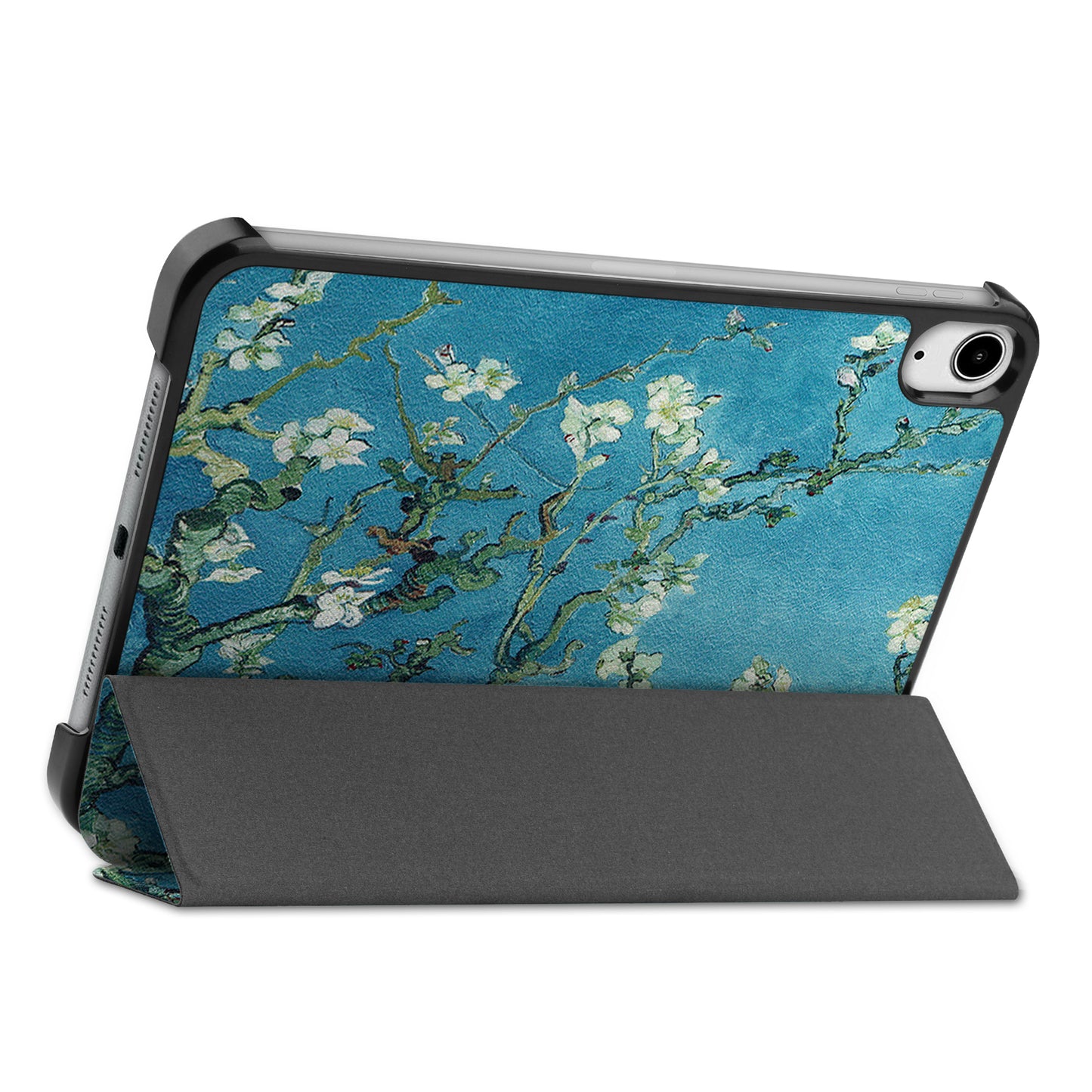 Tri-fold Stand Design Dustproof Pattern Printing Leather Tablet Case Cover for iPad mini 6 (2021)
