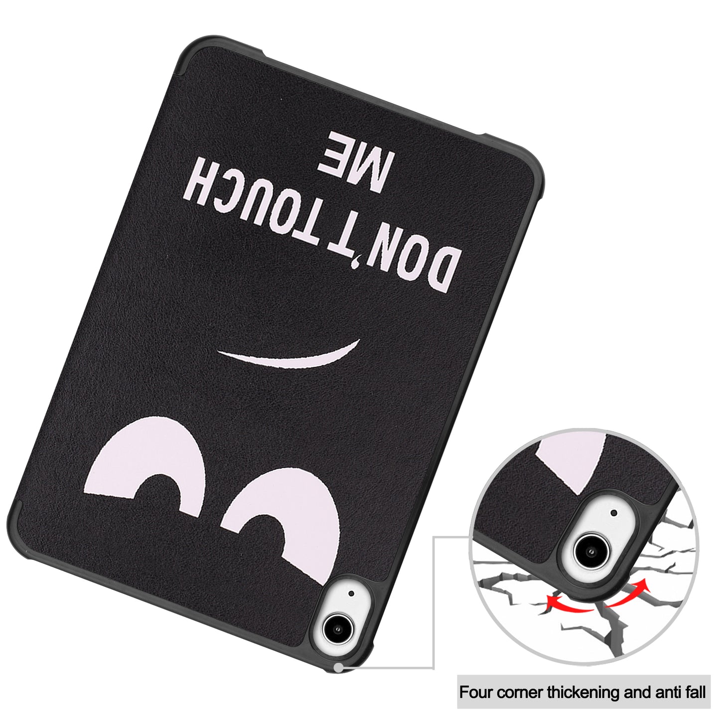 Tri-fold Stand Design Dustproof Pattern Printing Leather Tablet Case Cover for iPad mini 6 (2021)