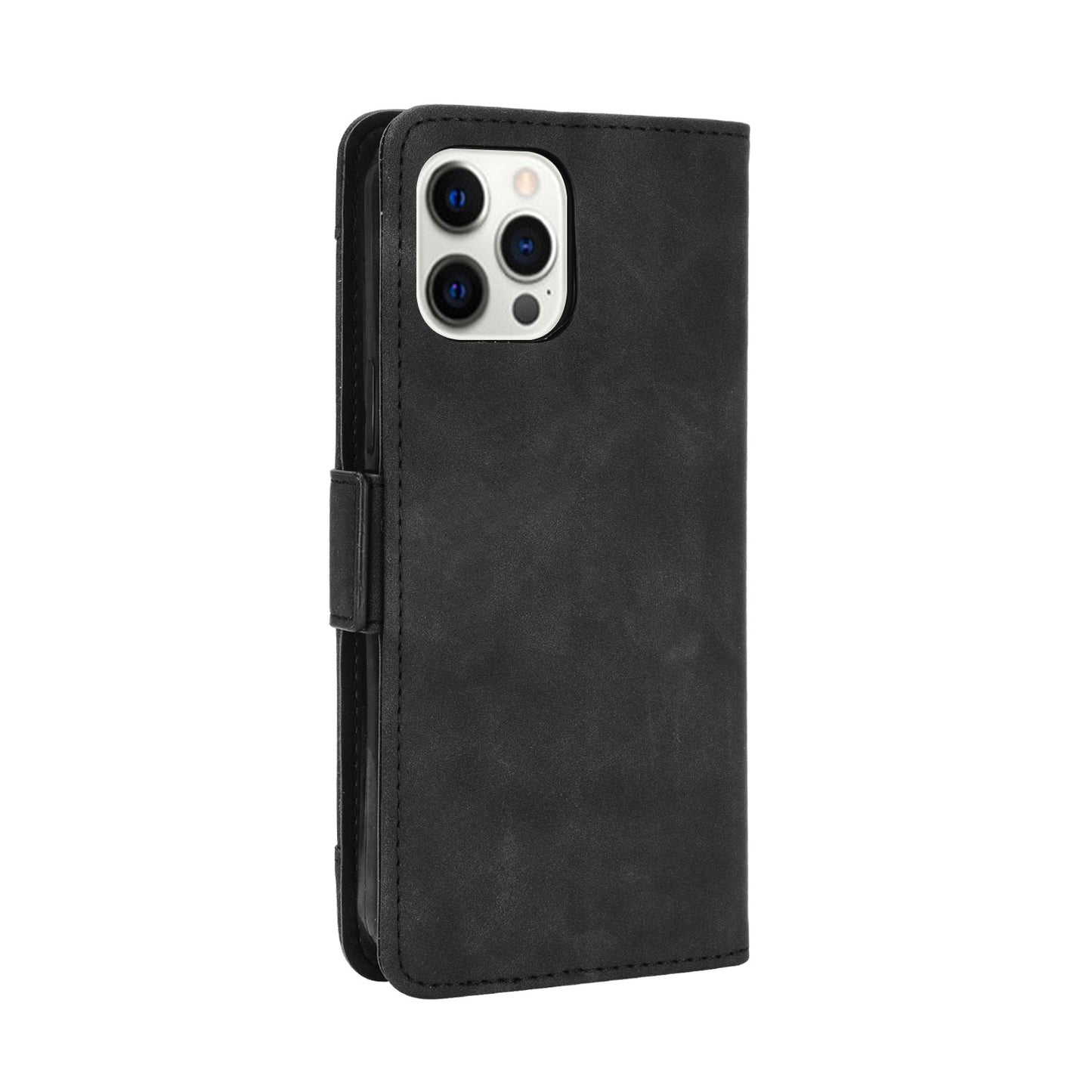 Multiple Card Slots Leather Cell Phone Protective Case with Stand and Wallet for iPhone 13 Pro Max 6.7 inch