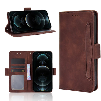 Magnetic Clasp Multiple Card Slot Leather Phone Cover with Stand for iPhone 13 Pro 6.1 inch