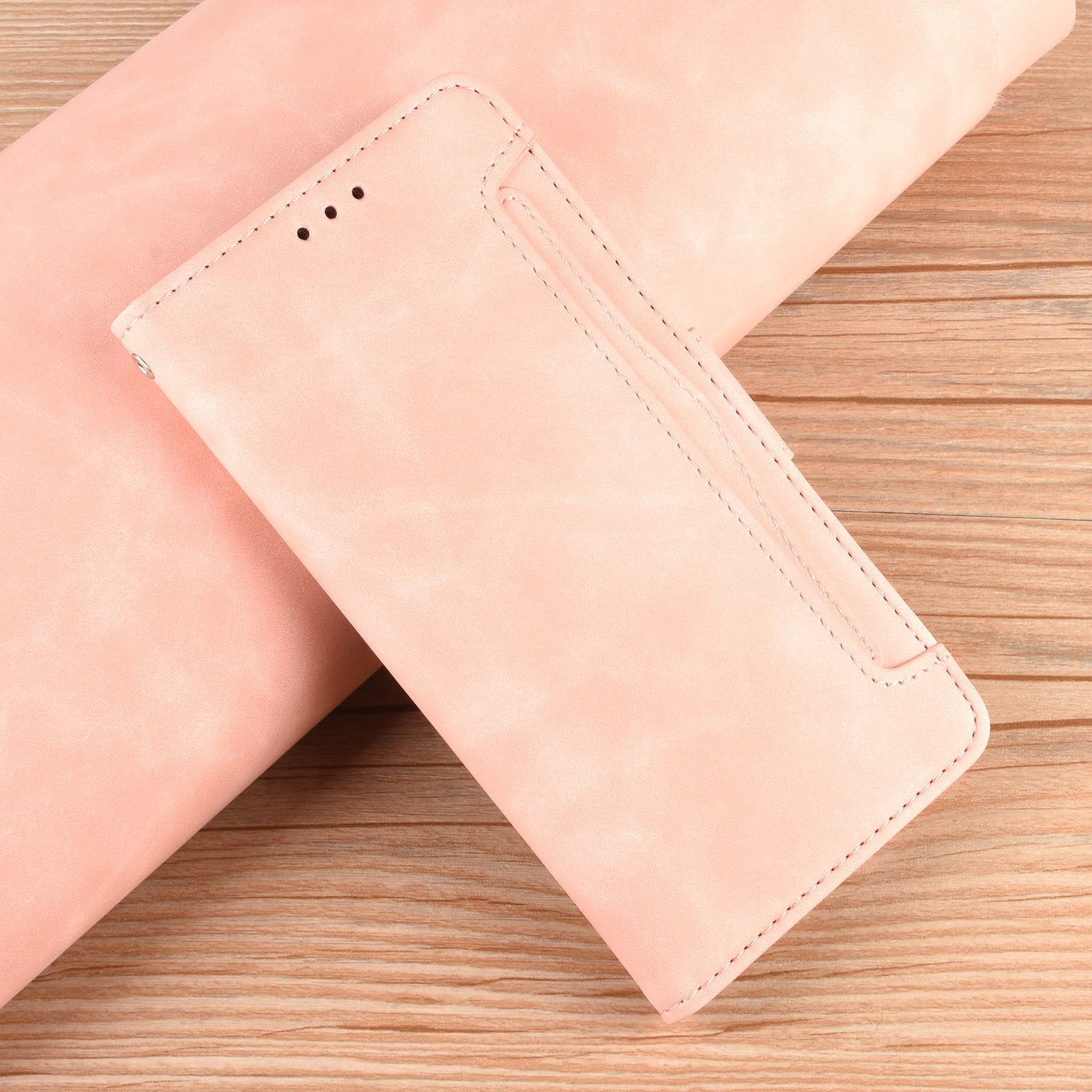 Magnetic Clasp Multiple Card Slot Leather Phone Cover with Stand for iPhone 13 Pro 6.1 inch