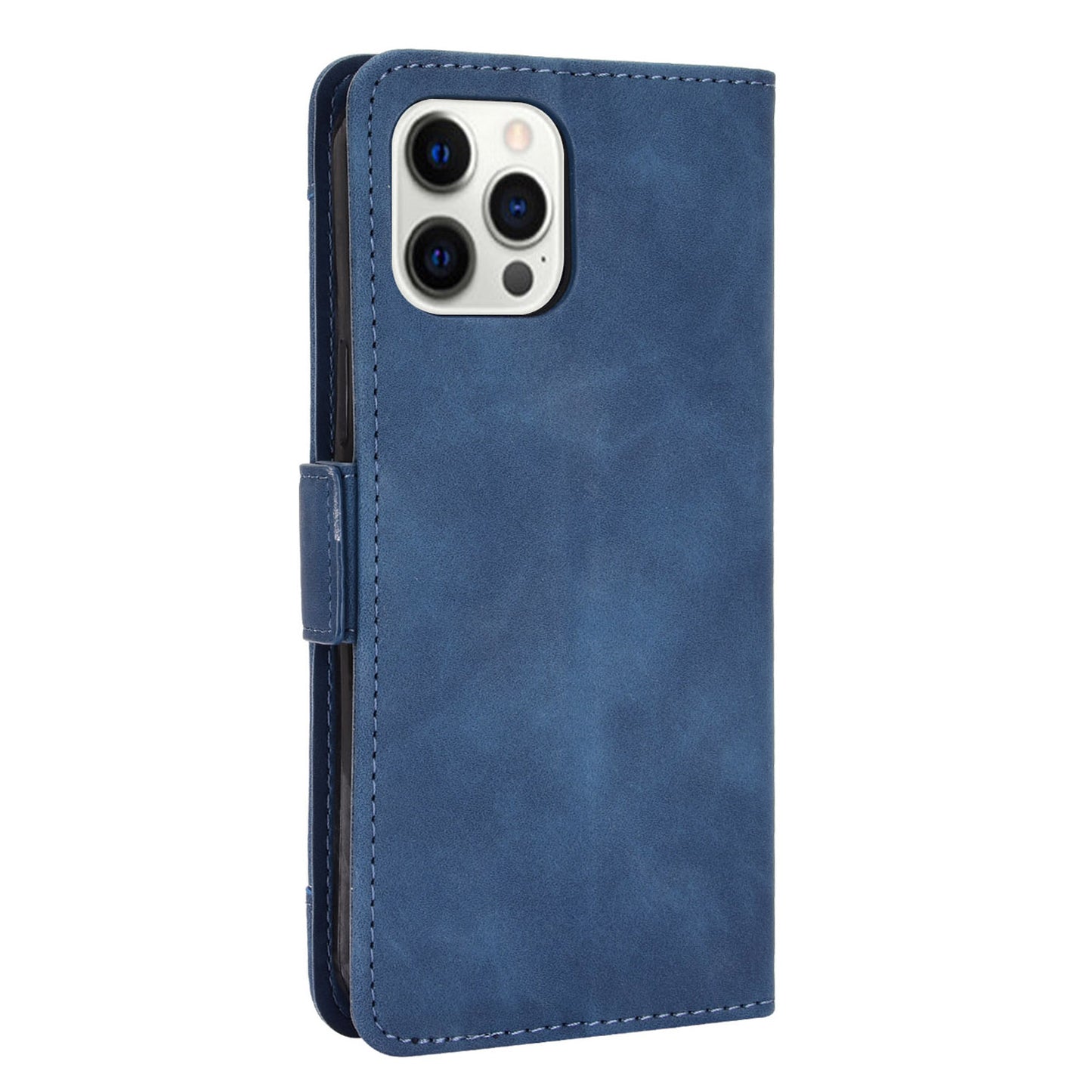 Magnetic Clasp Multiple Card Slot Leather Phone Cover with Stand for iPhone 13 Pro 6.1 inch