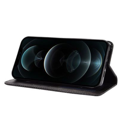 Auto-absorbed Retro Style Wallet Design PU Leather Phone Case with Stand for iPhone 13 Pro Max 6.7 inch