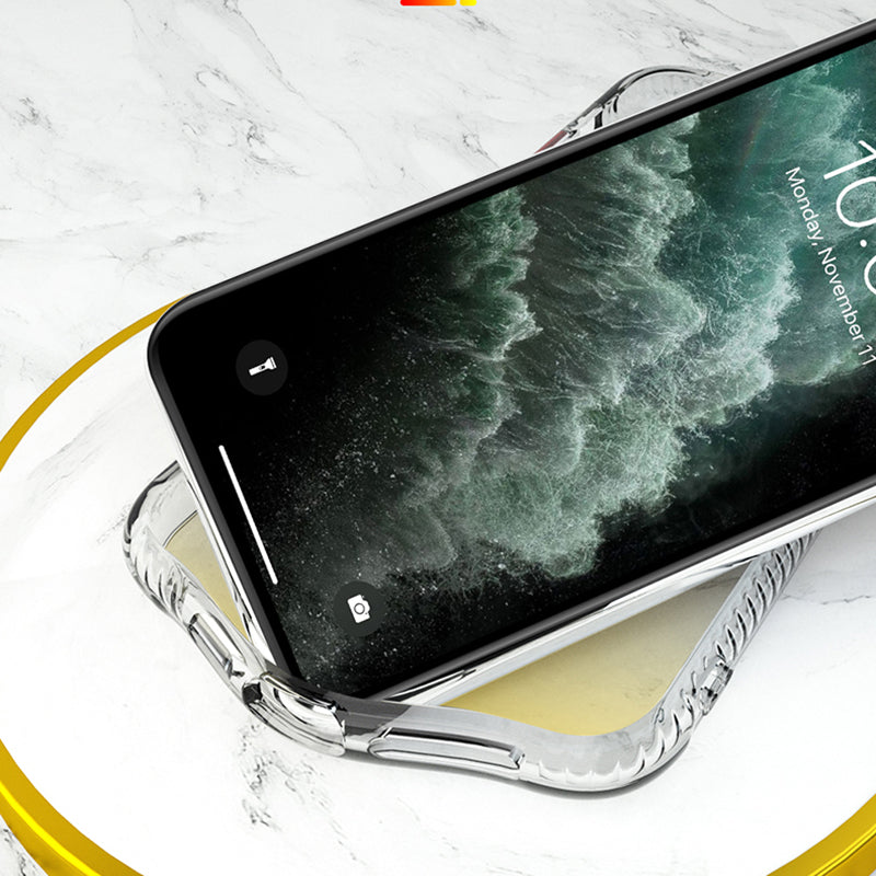 Marble Pattern Back Protector Shell TPU + Acrylic Combo Case for iPhone 13 Pro Max 6.7 inch