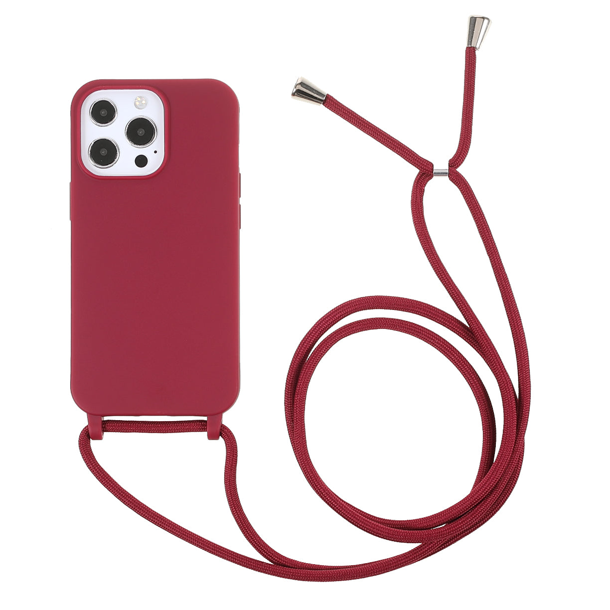 Cell Phone TPU Case Protector with Adjustable Lanyard for iPhone 13 Pro Max 6.7 inch