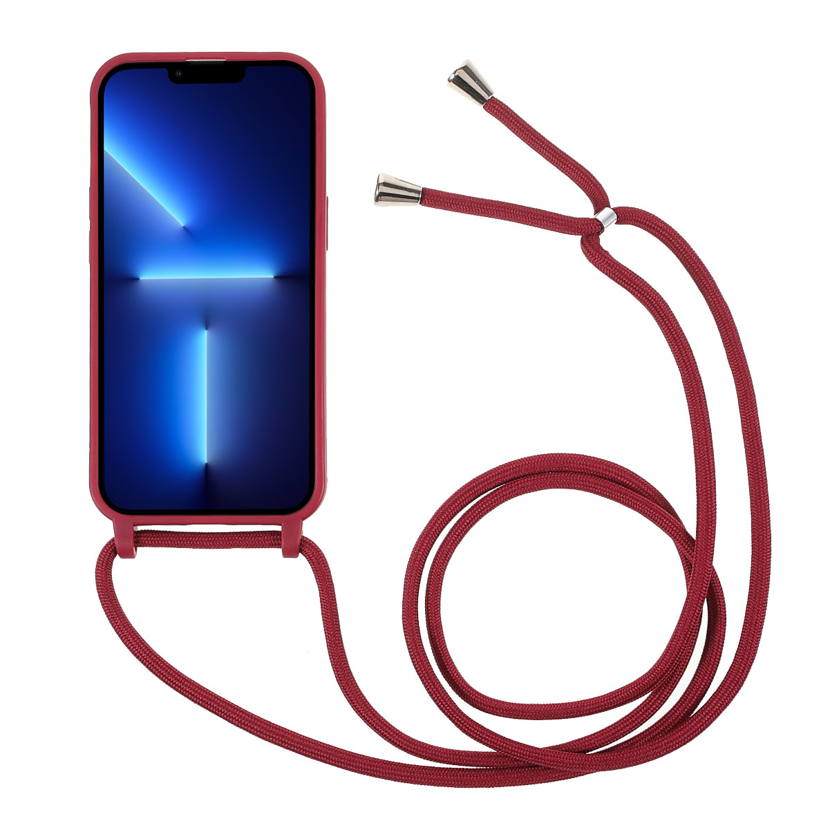Cell Phone TPU Case Protector with Adjustable Lanyard for iPhone 13 Pro Max 6.7 inch