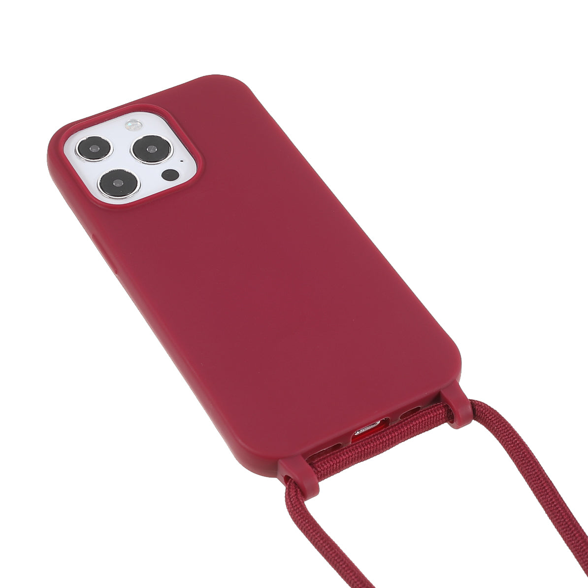 Cell Phone TPU Case Protector with Adjustable Lanyard for iPhone 13 Pro Max 6.7 inch