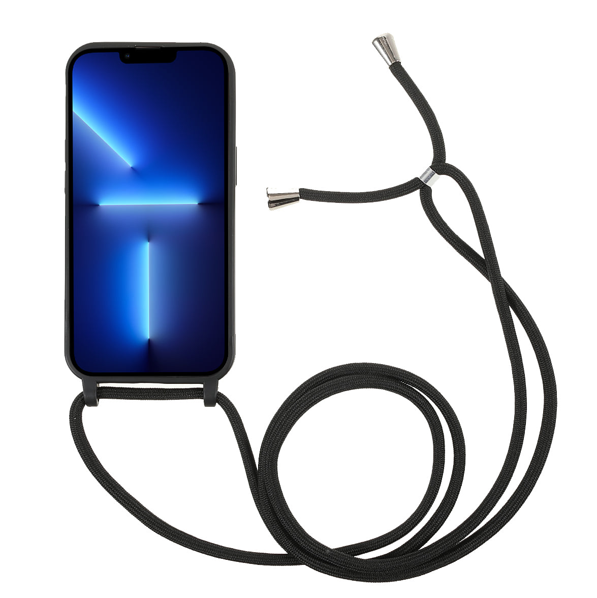 Cell Phone TPU Case Protector with Adjustable Lanyard for iPhone 13 Pro Max 6.7 inch