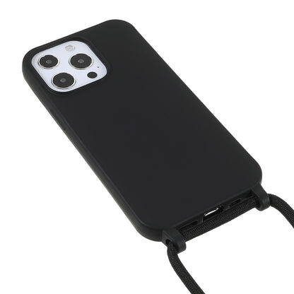 Cell Phone TPU Case Protector with Adjustable Lanyard for iPhone 13 Pro Max 6.7 inch