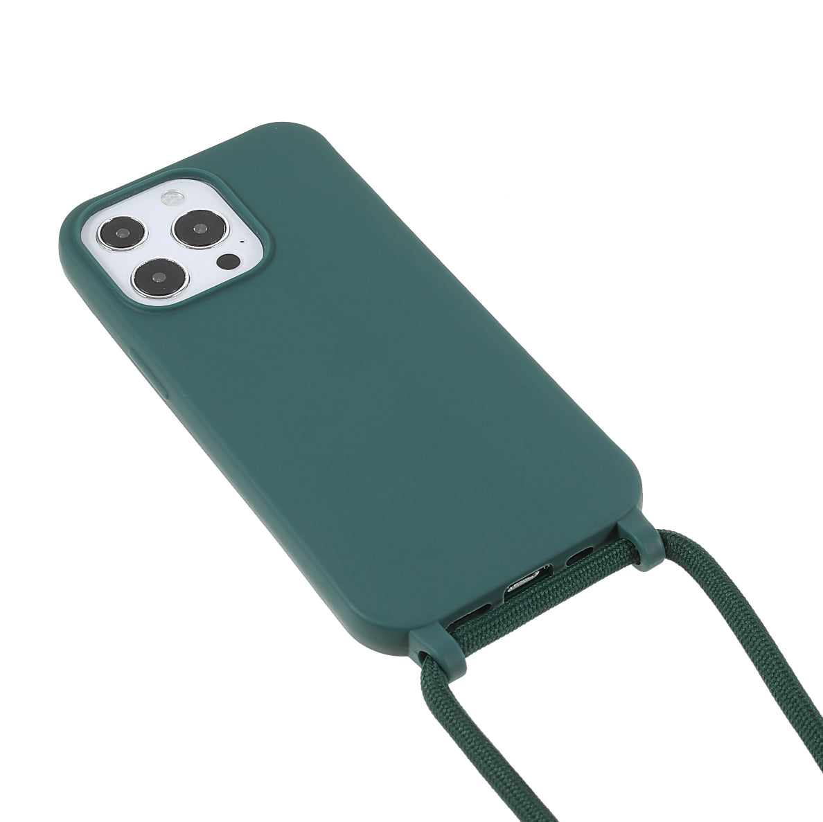 Cell Phone TPU Case Protector with Adjustable Lanyard for iPhone 13 Pro Max 6.7 inch