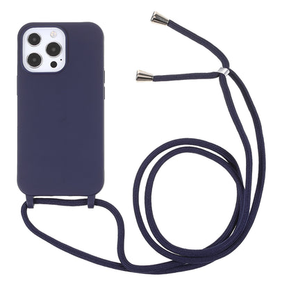 Cell Phone TPU Case Protector with Adjustable Lanyard for iPhone 13 Pro Max 6.7 inch