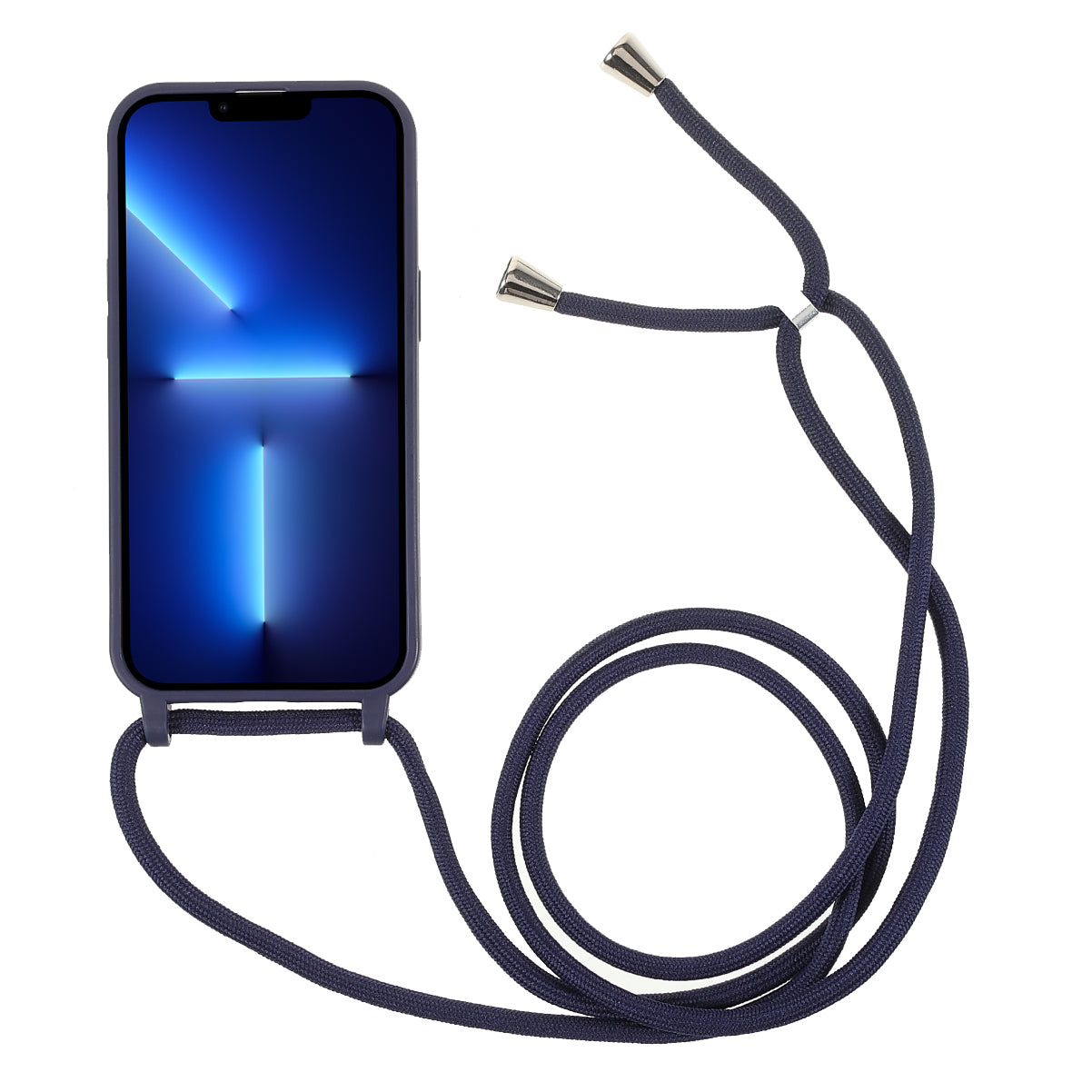 Cell Phone TPU Case Protector with Adjustable Lanyard for iPhone 13 Pro Max 6.7 inch