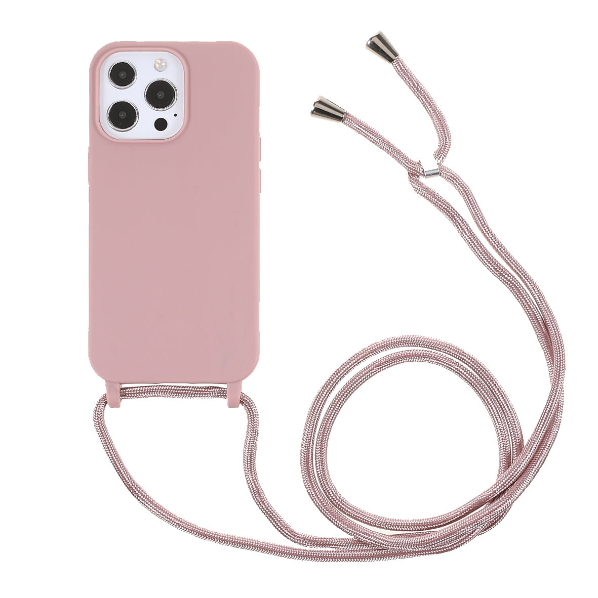 Cell Phone TPU Case Protector with Adjustable Lanyard for iPhone 13 Pro Max 6.7 inch