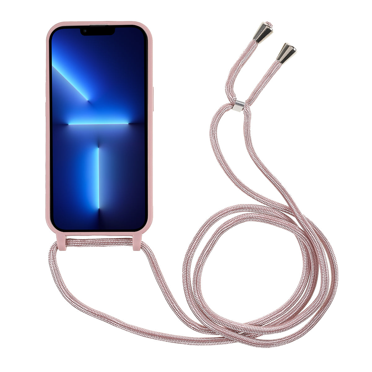 Cell Phone TPU Case Protector with Adjustable Lanyard for iPhone 13 Pro Max 6.7 inch