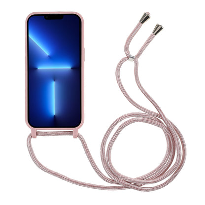 Cell Phone TPU Case Protector with Adjustable Lanyard for iPhone 13 Pro Max 6.7 inch