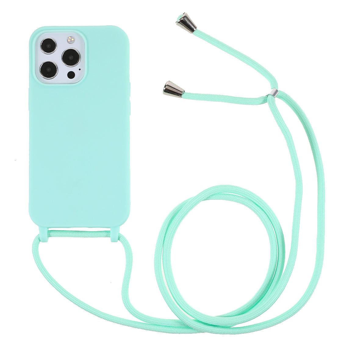 Cell Phone TPU Case Protector with Adjustable Lanyard for iPhone 13 Pro Max 6.7 inch