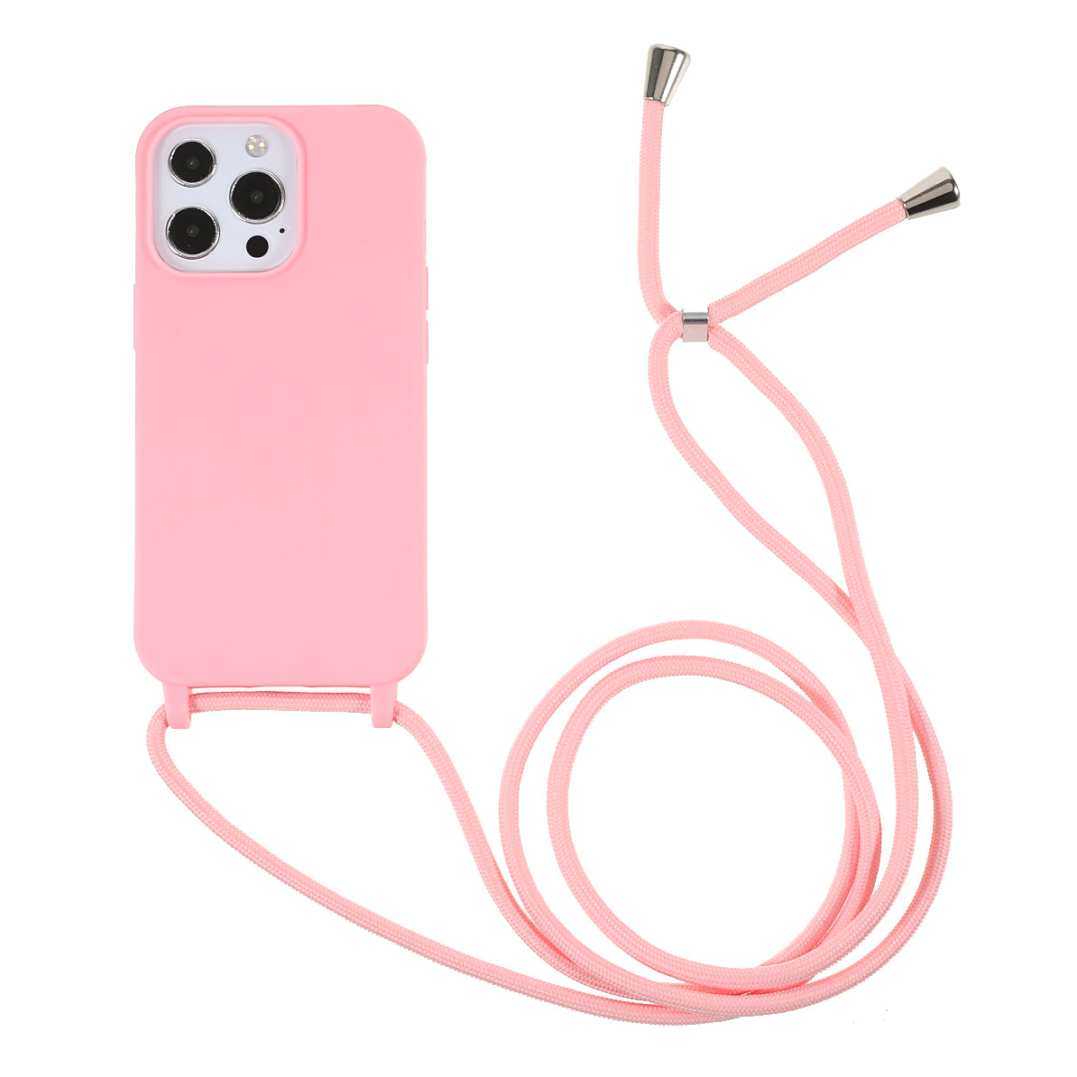 Cell Phone TPU Case Protector with Adjustable Lanyard for iPhone 13 Pro Max 6.7 inch