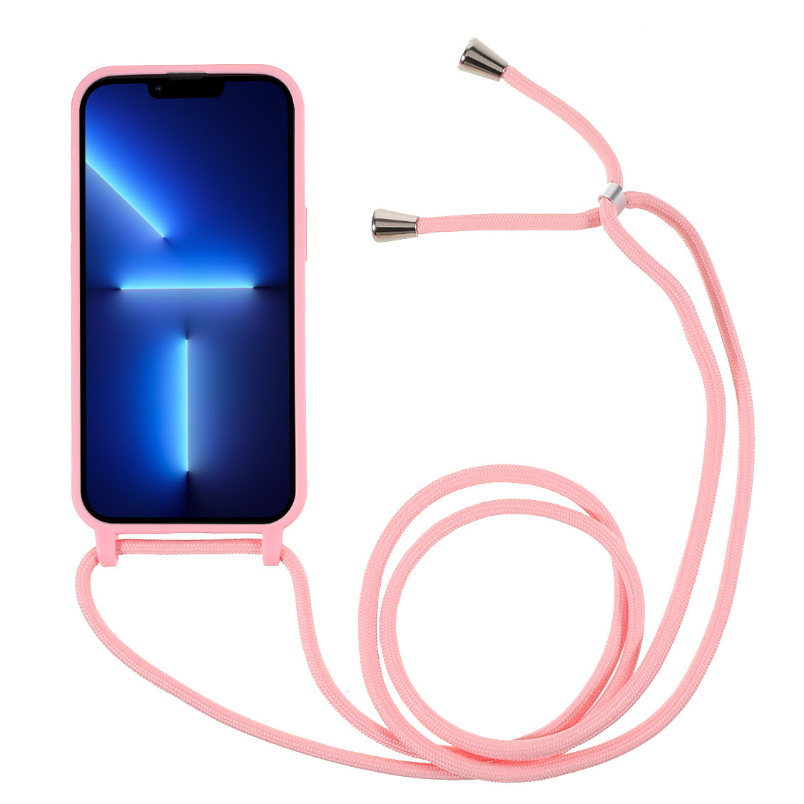 Cell Phone TPU Case Protector with Adjustable Lanyard for iPhone 13 Pro Max 6.7 inch