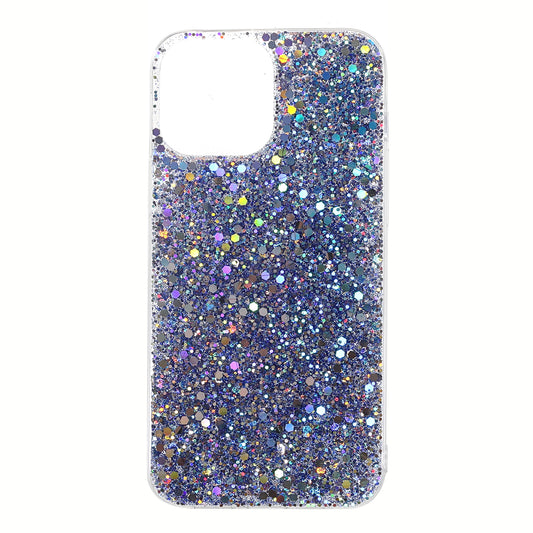 Flash Powder Sequins Fashionable Anti-Drop Acrylic+TPU Phone Cover for iPhone 13 Pro Max 6.7 inch