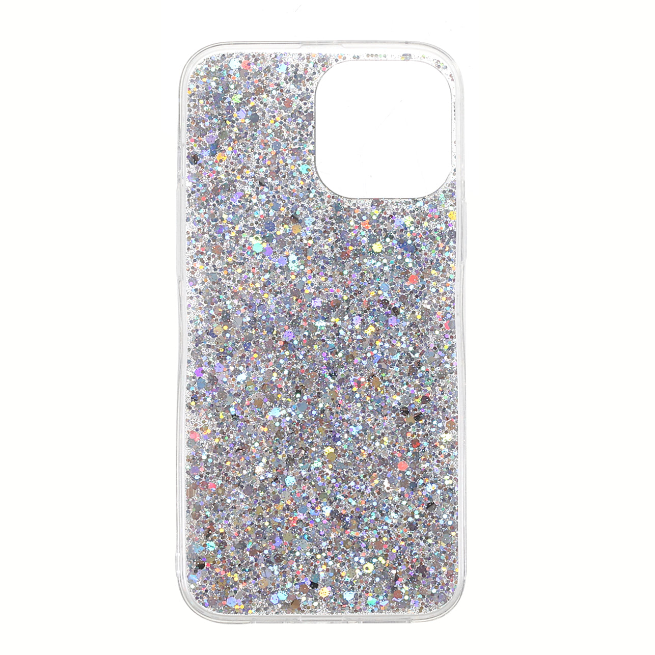 Flash Powder Sequins Fashionable Anti-Drop Acrylic+TPU Phone Cover for iPhone 13 Pro Max 6.7 inch